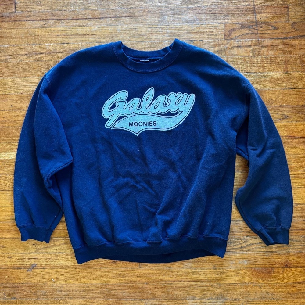 Galaxy Moonies Navy Blue Crewneck Sweatshirt‎ Men's